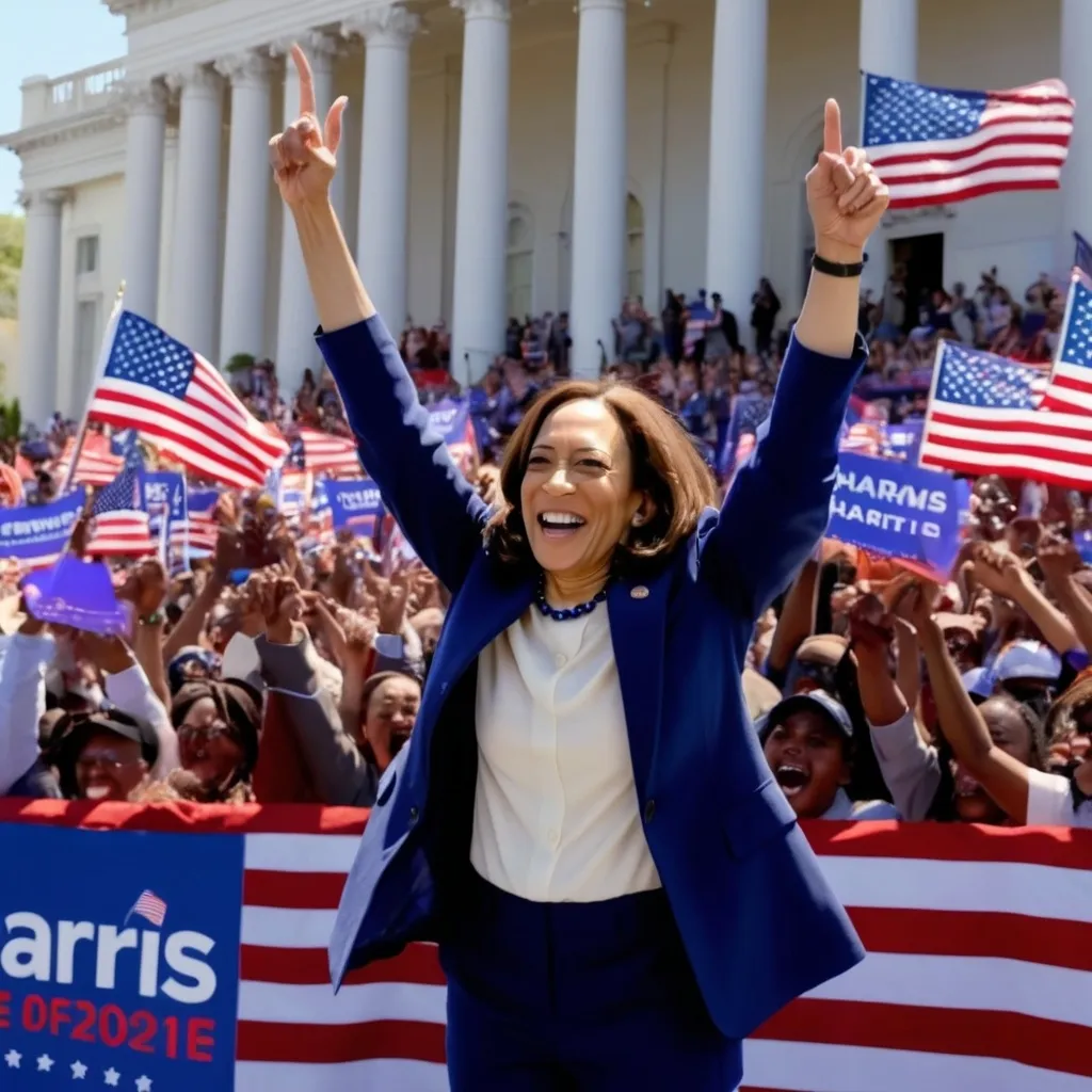 Prompt: Kamala Harris winning the 2024 election