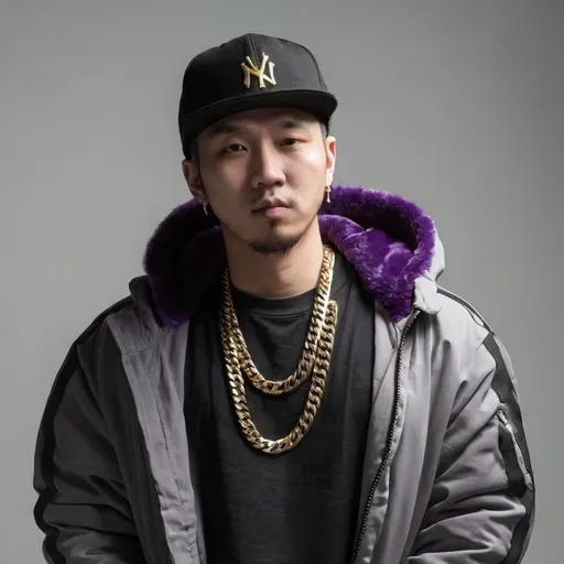 Prompt: Asia male adult , Hip-hop producer 