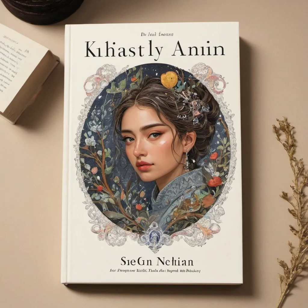 Prompt: Book Cover with art