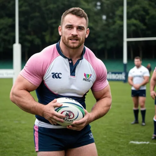 Prompt: Gay rugby player