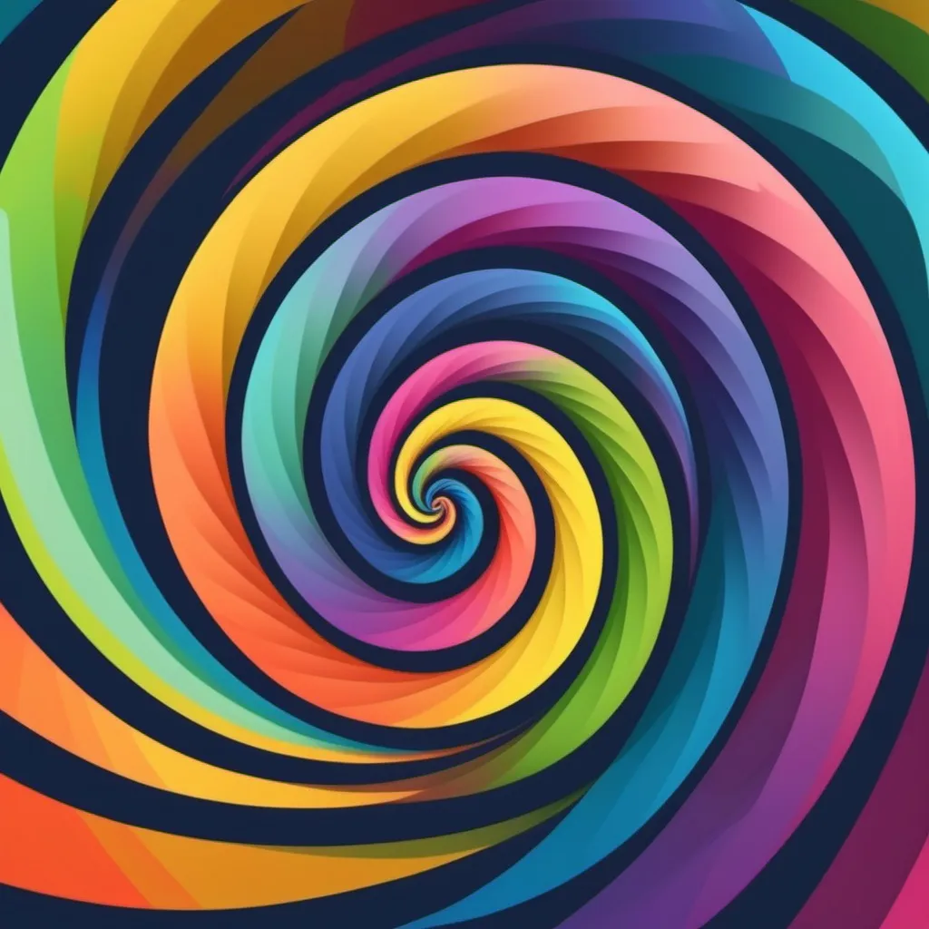 Prompt: Create multicolor spiral in a gif ok 20 seconds