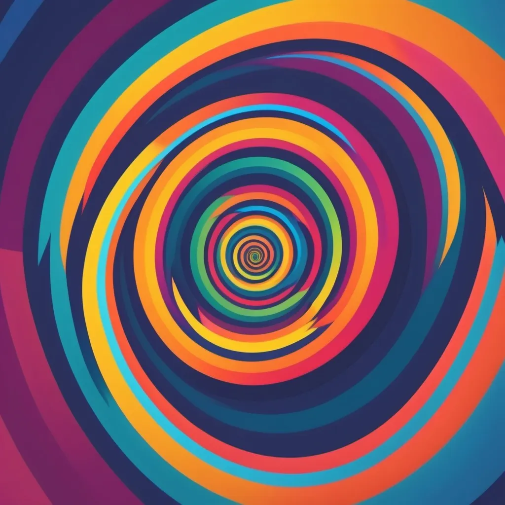 Prompt: Create multicolor spiral in a gif ok 20 seconds