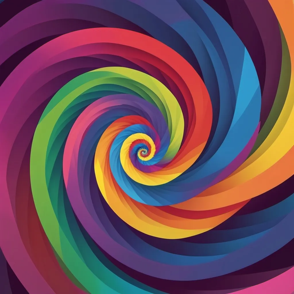 Prompt: Create multicolor spiral in a gif ok 20 seconds