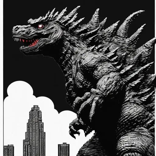 Prompt: Godzilla as the president of the united states
