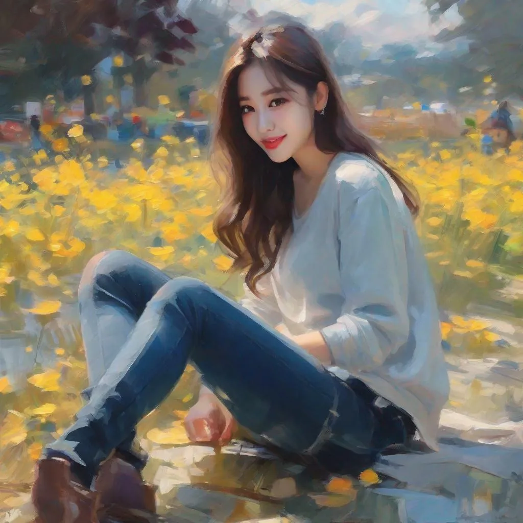 Prompt: safe girlfriend, girlfriend bending over, can show parents, is pretty ,humble, wholesome, gamer girl, korean gf, korean girl, post-impressionism, impressionism, van gogh style painting

splash art, by Greg rutkowski, hyper detailed perfect face,

beautiful kpop idol sitting, full body, long legs, perfect body,

high-resolution cute face, perfect proportions,smiling, intricate hyperdetailed hair, light makeup, sparkling, highly detailed, intricate hyperdetailed shining eyes,  

Elegant, ethereal, graceful,

HDR, UHD, high res, 64k, cinematic lighting, special effects, hd octane render, professional photograph, studio lighting, trending on artstation
