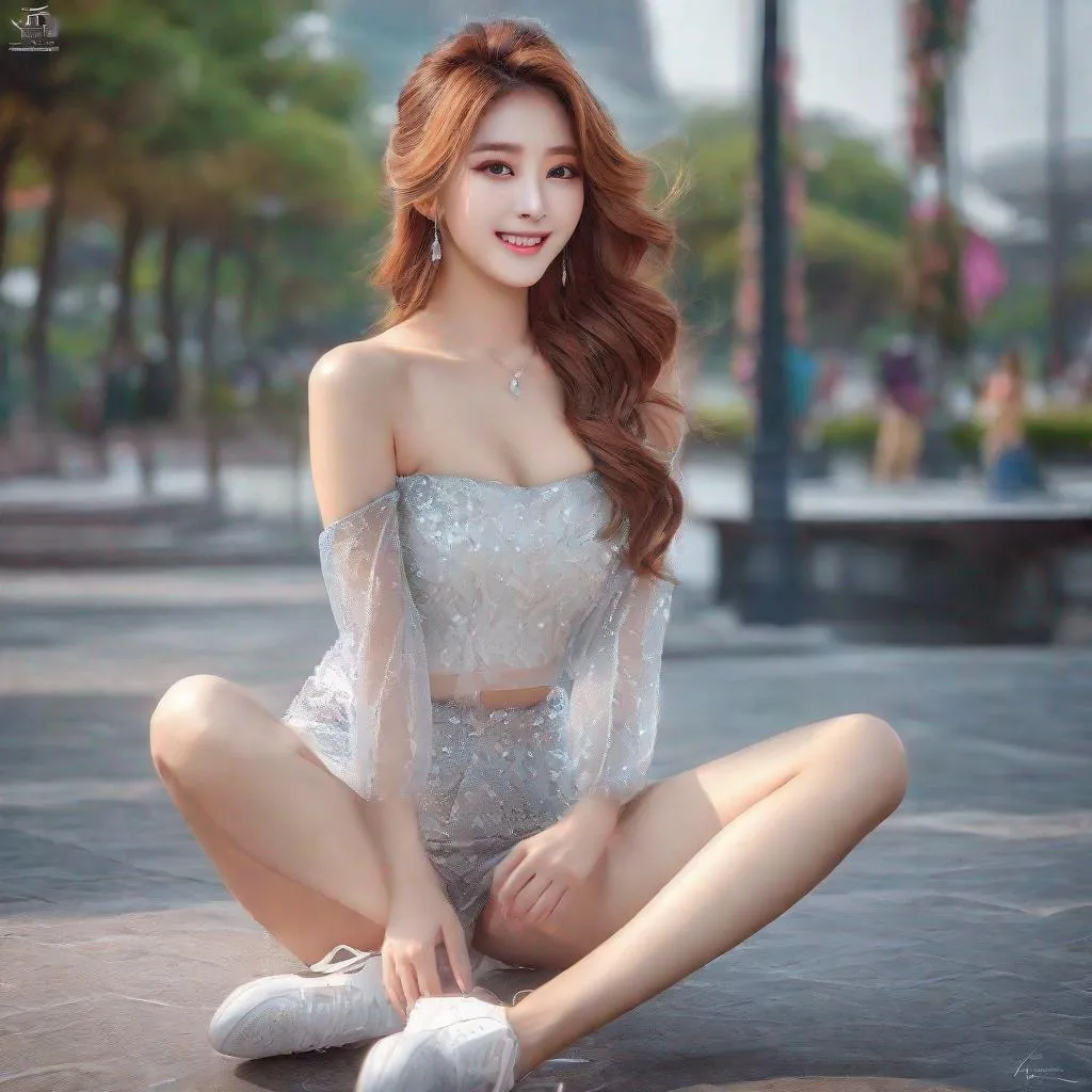 Prompt: by Greg rutkowski, hyper detailed perfect face, (((HDR)), ((UHD)), ((high res)), ((64k)), beautiful kpop idol stretching, full body, long legs, perfect body, high-resolution cute face, perfect proportions,smiling, intricate hyperdetailed hair, light makeup, sparkling, highly detailed, intricate hyperdetailed shining eyes, Elegant, ethereal, graceful, cinematic lighting, special effects, hd octane render, professional photograph, studio lighting, trending on artstation