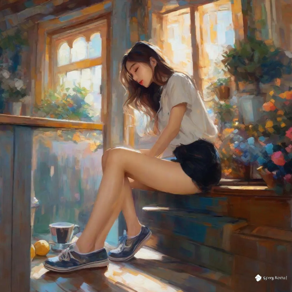 Prompt: safe girlfriend, girlfriend bending over, can show parents, is pretty ,humble, wholesome, gamer girl, korean gf, korean girl, post-impressionism, impressionism, van gogh style painting

splash art, by Greg rutkowski, hyper detailed perfect face,

beautiful kpop idol sitting, full body, long legs, perfect body,

high-resolution cute face, perfect proportions,smiling, intricate hyperdetailed hair, light makeup, sparkling, highly detailed, intricate hyperdetailed shining eyes,  

Elegant, ethereal, graceful,

HDR, UHD, high res, 64k, cinematic lighting, special effects, hd octane render, professional photograph, studio lighting, trending on artstation
