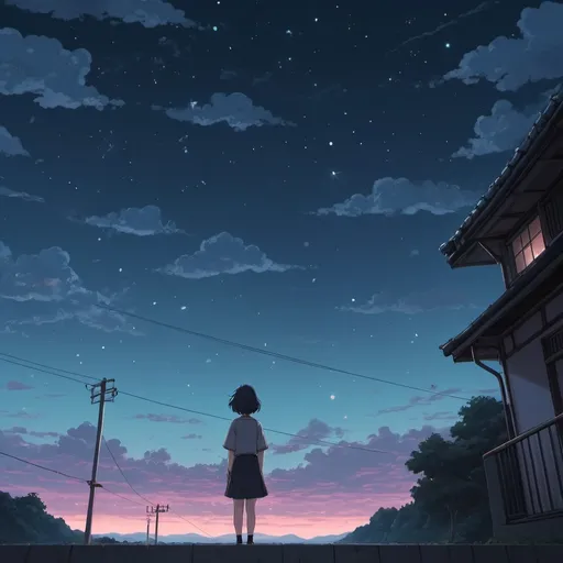 Prompt: "do you actually get how i feel, A?" over a moody lofi anime aesthetic night sky.