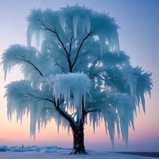 Prompt: Ice tree