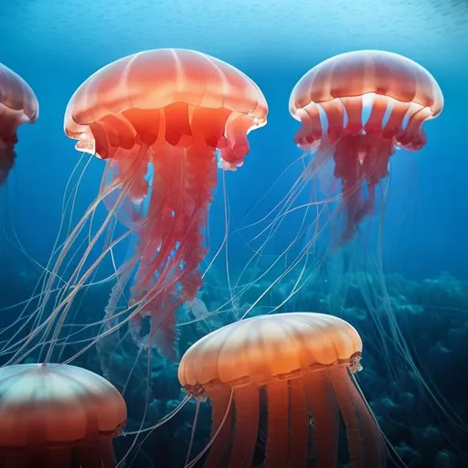 Prompt: Jellyfish fields