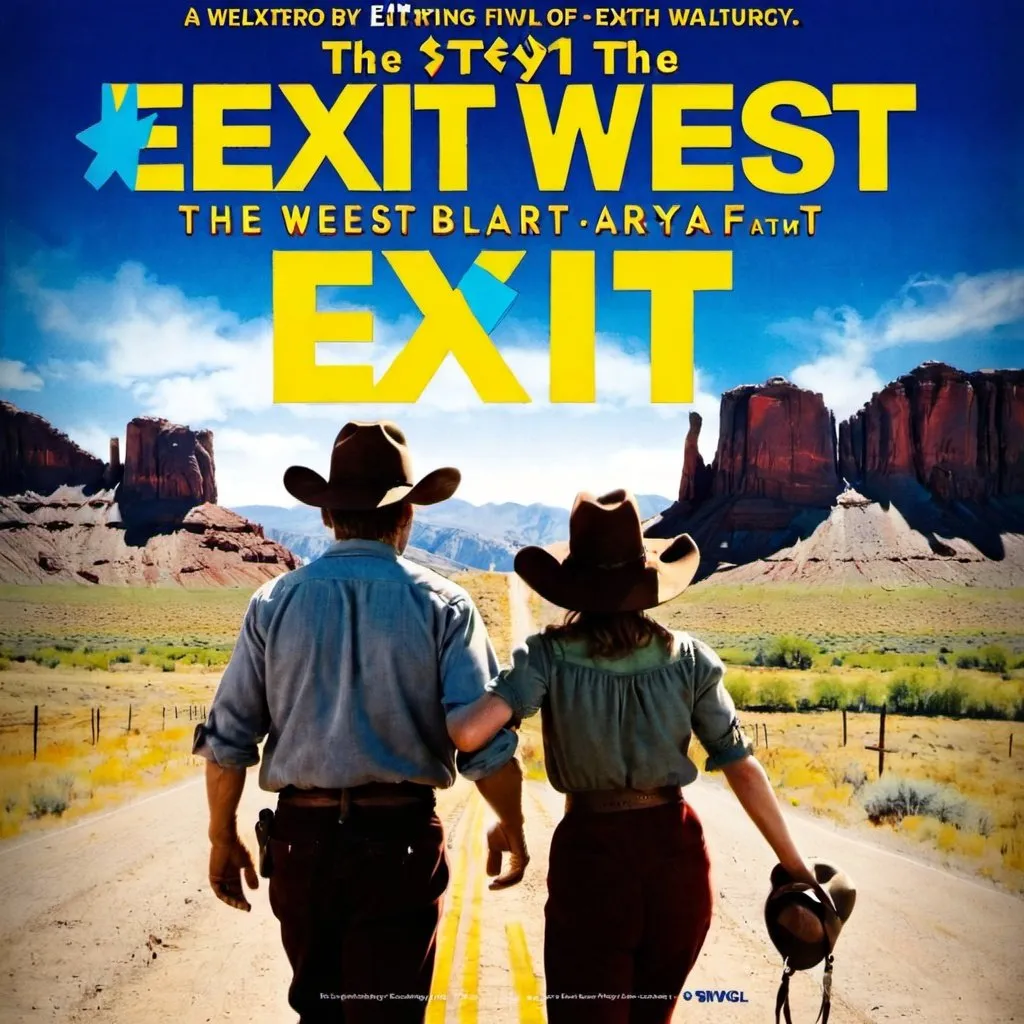 A movie poster from the story of Exit West