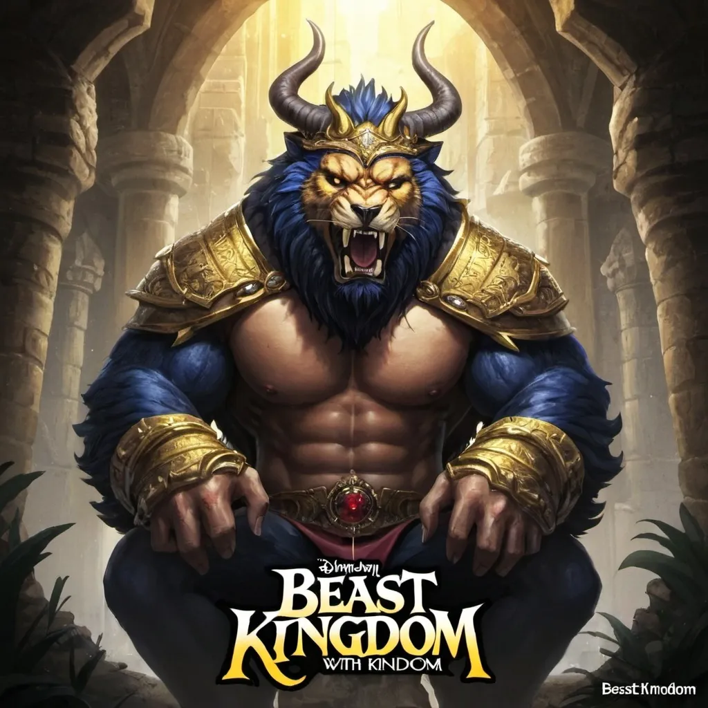 Prompt: Kingdom with the words beast kingdom