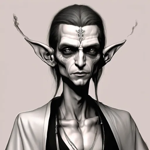 Prompt: extremely attractive skinny elf, smoking a long black cigarette, long face, long nose, large almond shaped eyes, skinny flat body


--ar
 9:16

--style
 raw

--v
 6.1

--quality
 2

--stylize
 50

--personalize
 whhuoo1