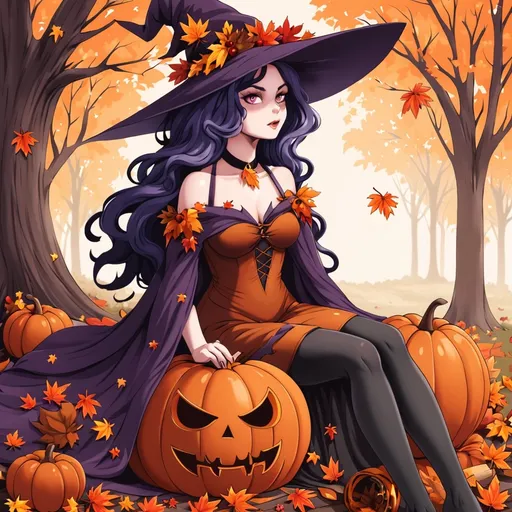 Prompt: Fall witch