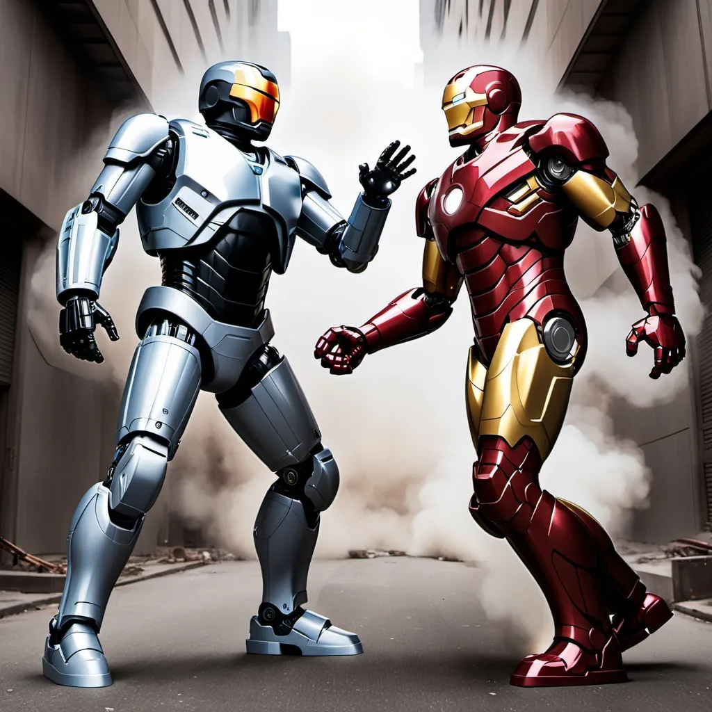 Prompt: robocop vs ironman