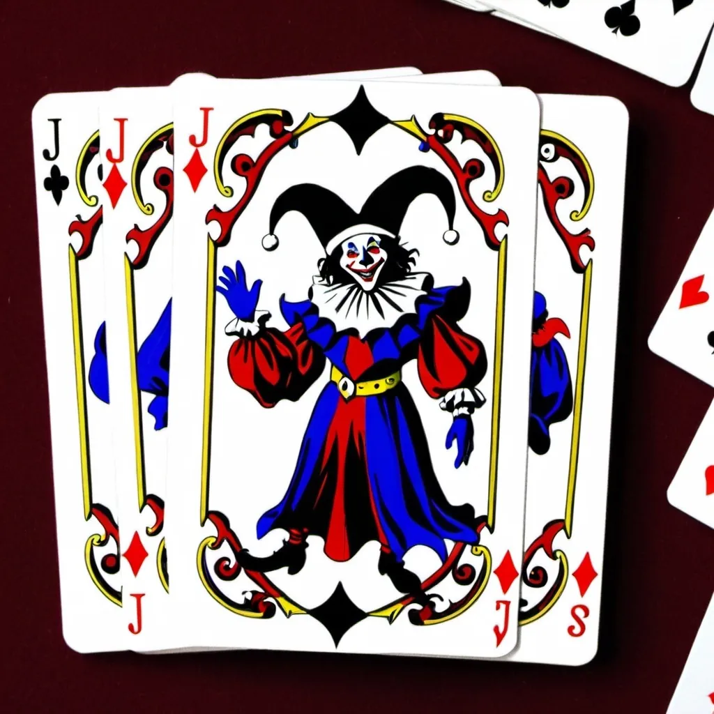 Prompt: Three Jester cards