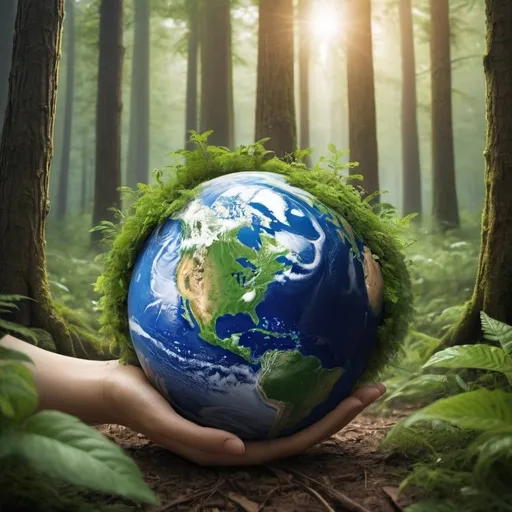 Prompt: And so, the planet Earth began to heal. Forests started to grow again, animals found a safer environment, and people enjoyed a healthier and more compassionate life.