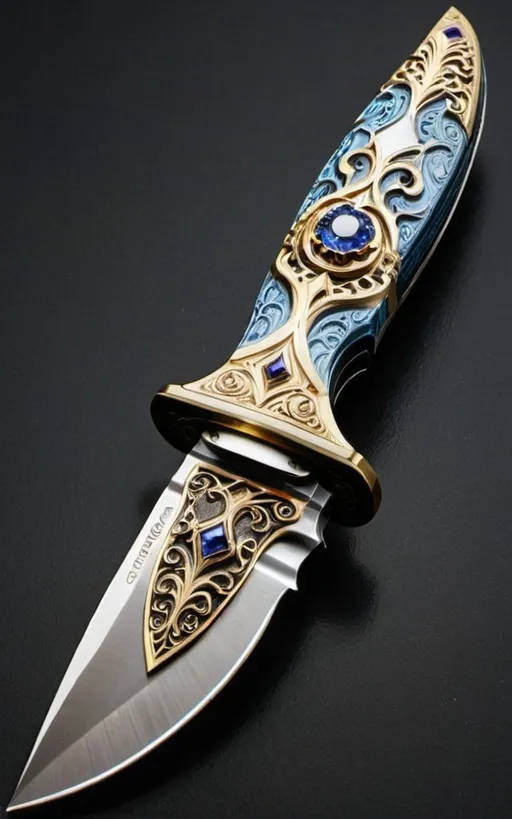 Prompt: High fantasy pocket knife