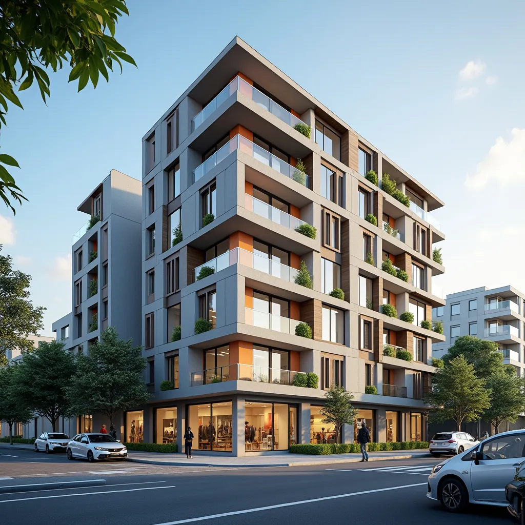Prompt: "Bir kentsel dönüşüm projesini tanıtan bir pankart görseli. Görselde, modern bir apartman binası yer almalı. Binada kompozit cephe kullanılmış ve blok nizamda inşa edilmiştir. Zemin katta 2 adet dükkan, üst katlarda ise her katta iki daire olmak üzere toplam 12 daire bulunmaktadır. Binanın çevresindeki şehirsel dönüşüm havası, yeni yapılaşma ve modern tasarımı vurgulamalıdır. Canlı renkler ve temiz çizgilerle modern bir görünüm elde edilmelidir."


