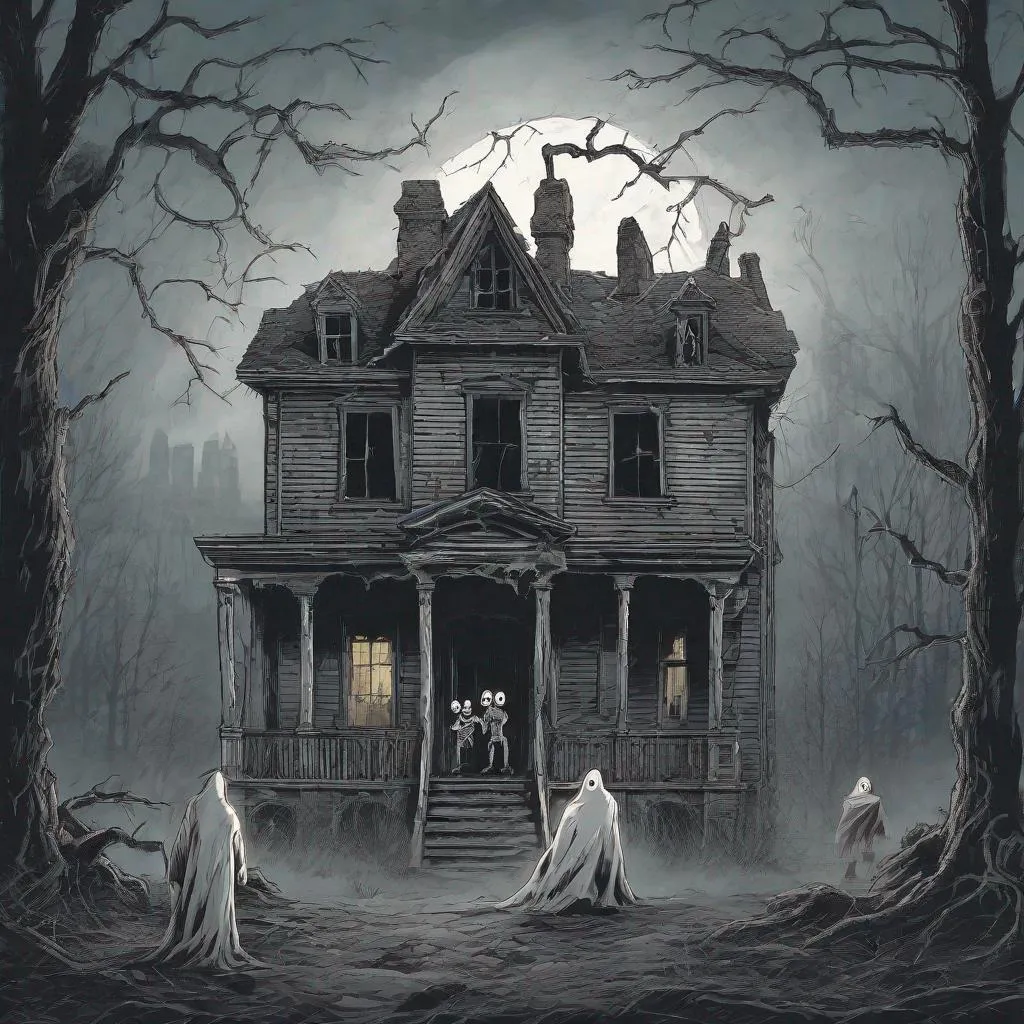 GHOSTOBER 2020 #6/31 - Haunted House - Flukelady