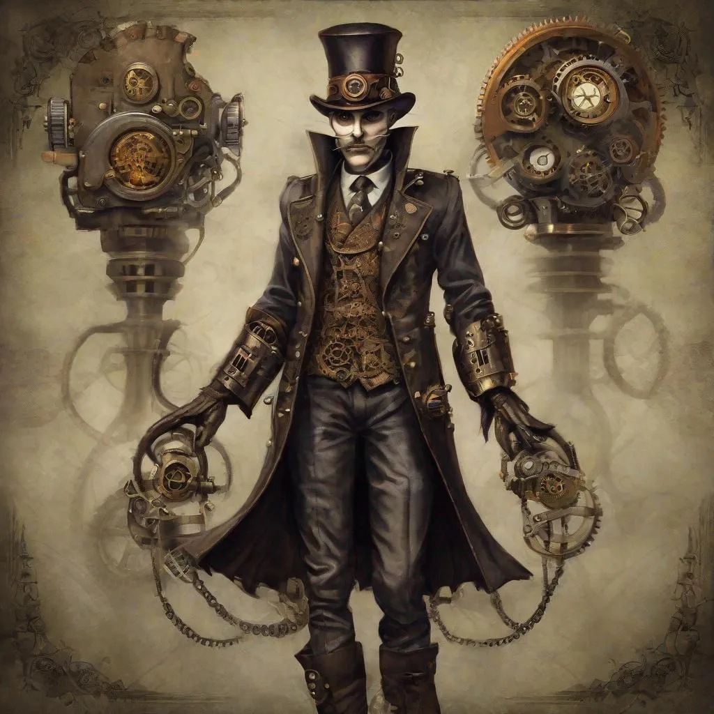 Prompt: The embodiment of evil. Steampunk