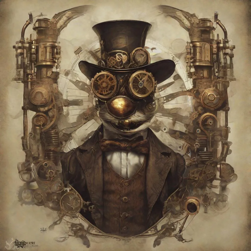 Prompt: The embodiment of rage. Steampunk