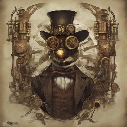 Prompt: The embodiment of rage. Steampunk