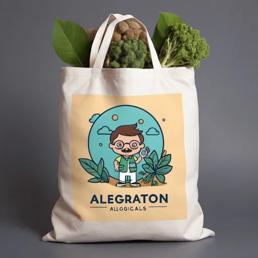 Prompt: Crea una imagen para estampar un bolso de algodon y ser super ventas