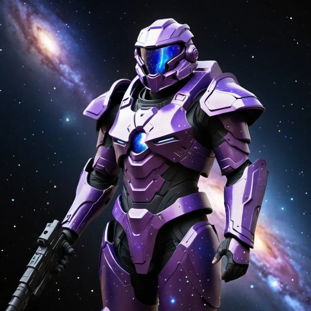 Prompt: galaxy armor