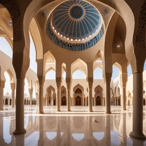 Prompt: Middle eastern type of Mosque, unique design 