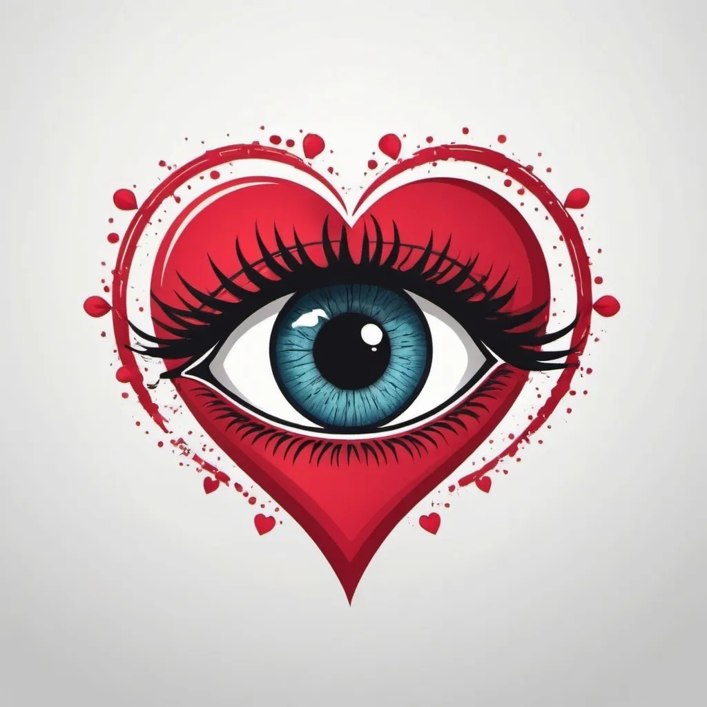 Prompt: Make a eye catchy  logo with a heart and In love written in the middle of the heart 