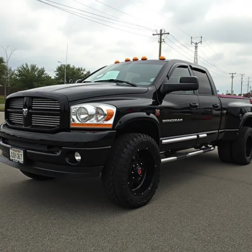Prompt: dodge ram truck dually 2006

