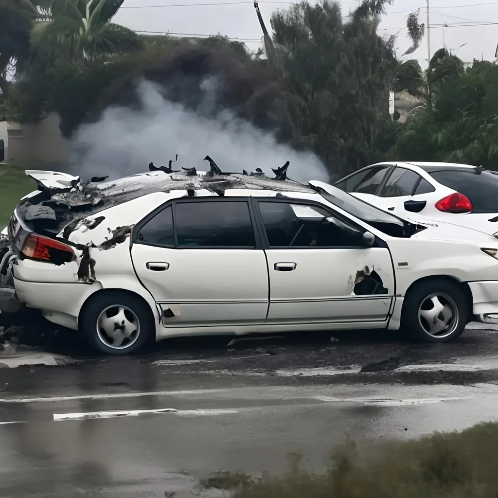 Prompt: Toyota Corolla Crashed