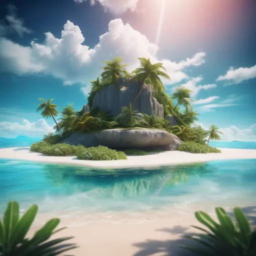 Prompt: dreamscape tropical island

