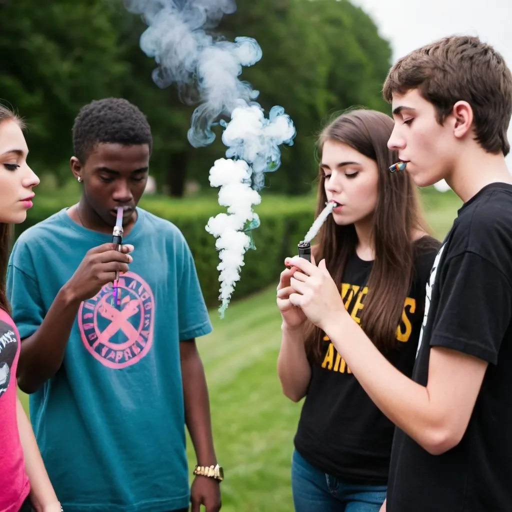 Prompt: teens vaping 