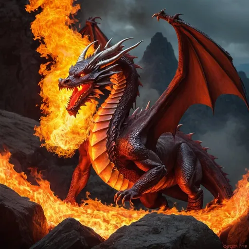 Prompt: dragon fire
