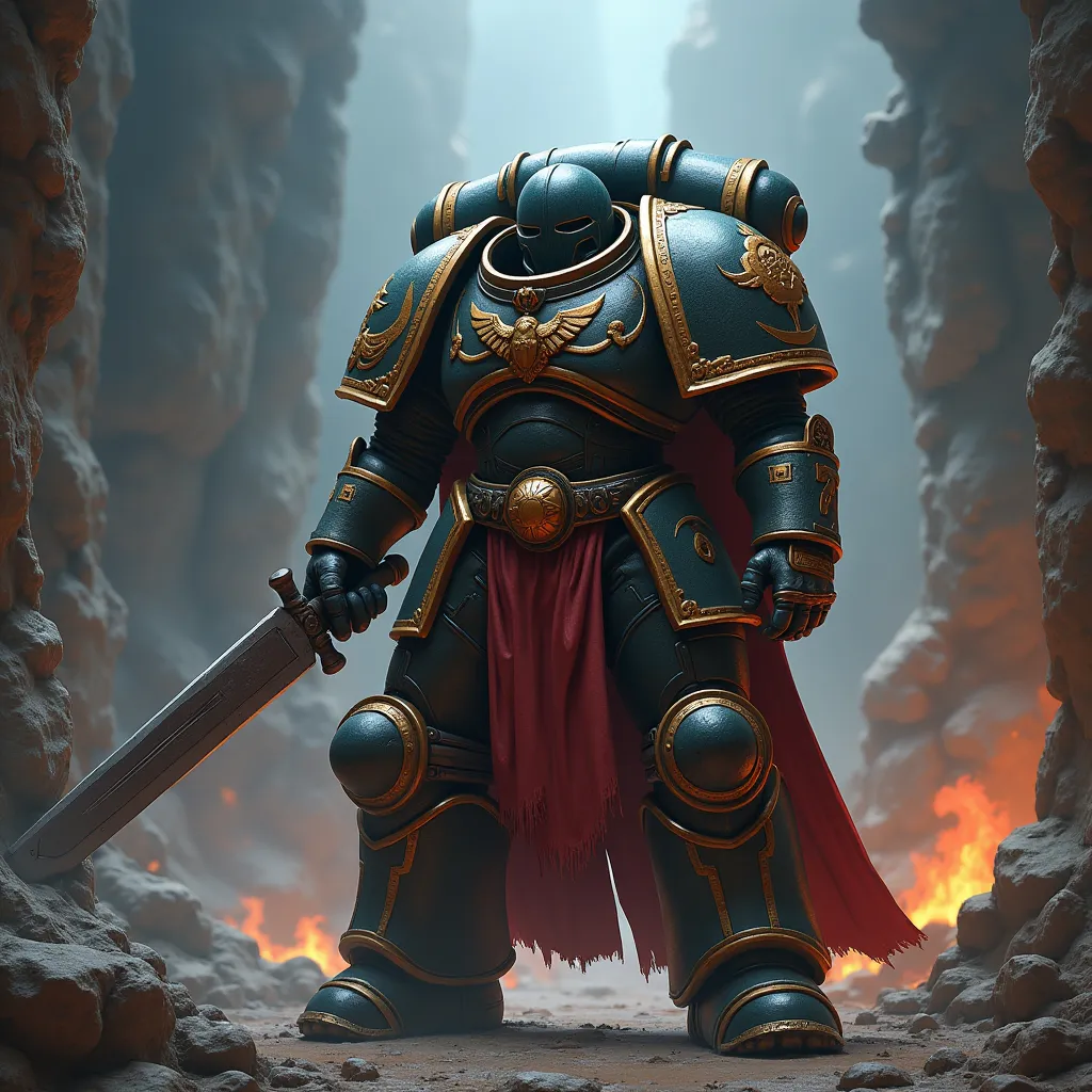 Prompt: Create a kingdom for a space marine world in the warhammer 40k universe