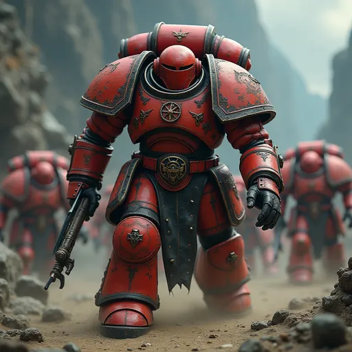 Prompt: Create a kingdom for a space marine world in the warhammer 40k universe