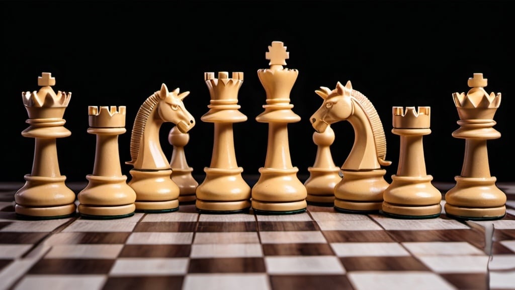 Prompt: design agency, strategy, chess, background image