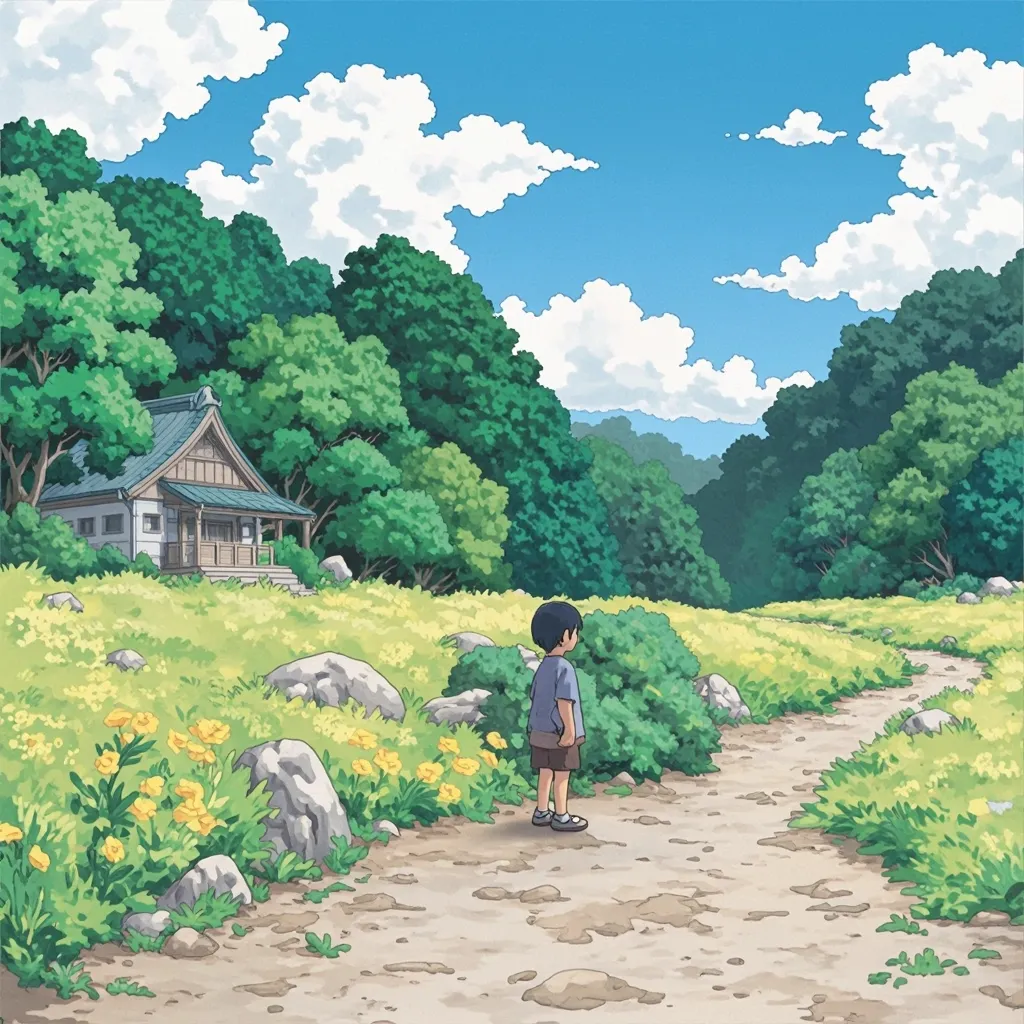 Prompt: Convert my photo into Ghibli studio art 
