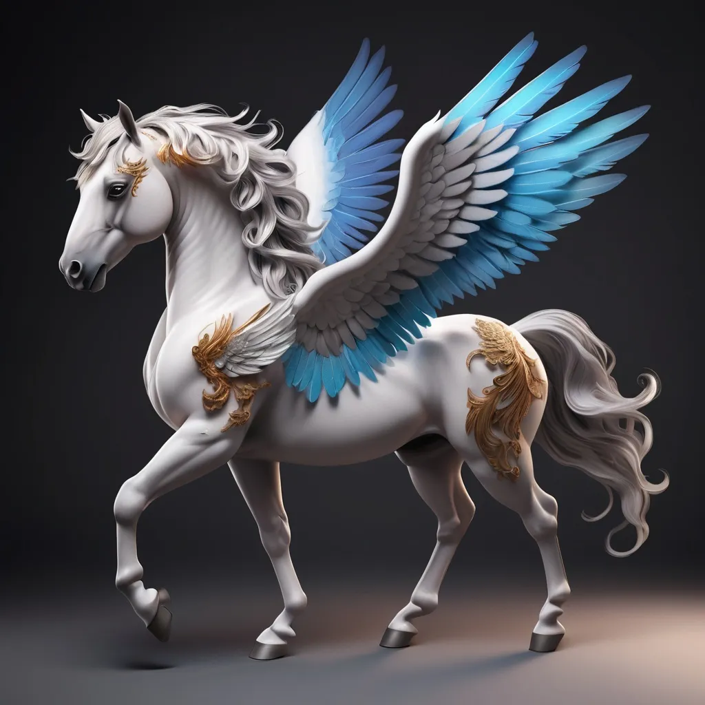 Prompt: A horse with wings