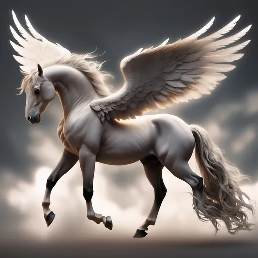 Prompt: A horse with wings