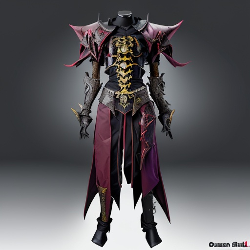 Prompt: overlord anime ainz ooal gown wears daedric armor