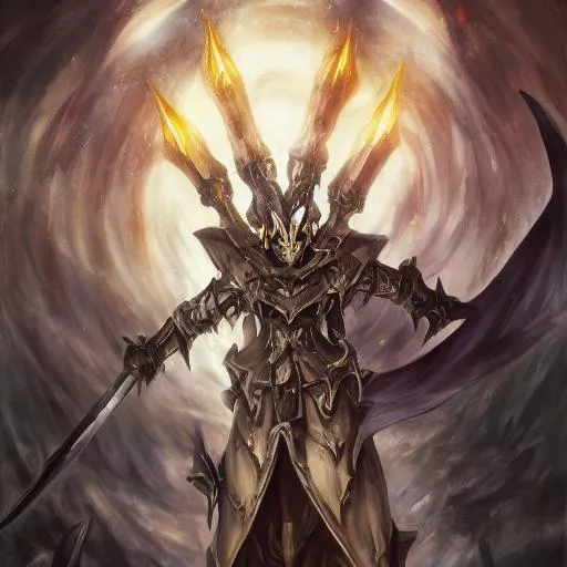 Prompt: overlord anime ainz ooal gown wears daedric armor and casts the ultimate spell, oil painting!!!, runes, overlord!!!, magic, dark, gloomy, portrait, character portrait, concept art, symmetrical, 4 k, macro detail, realistic shadows, bloom, cosplay, anime, dviant art