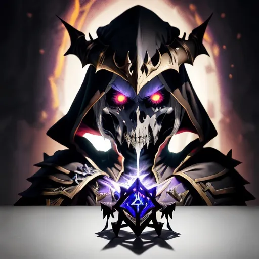 Prompt: overlord anime ainz ooal gown wears daedric armor and casts the ultimate spell, oil painting!!!, runes, overlord!!!, magic, dark, gloomy, portrait, character portrait, concept art, symmetrical, 4 k, macro detail, realistic shadows, bloom, cosplay, anime, dviant art