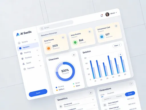 Prompt: Modern AI SaaS dashboard UI, clean layout, neutral colors, realistic web app interface, no logos, no text branding, professional”