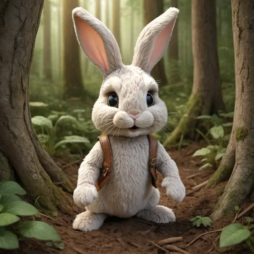 Prompt: Once upon a time, in a cozy burrow deep in the forest, lived Benny the Bunny. Benny was a curious little bunny who loved to hop around and explore.