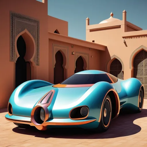 Prompt: car futuristic moroccan style
