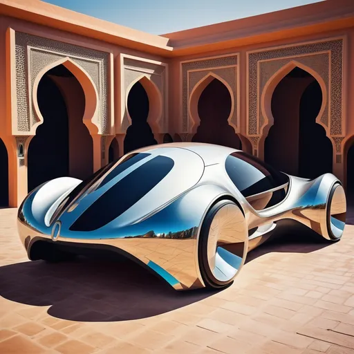Prompt: car futuristic moroccan style
