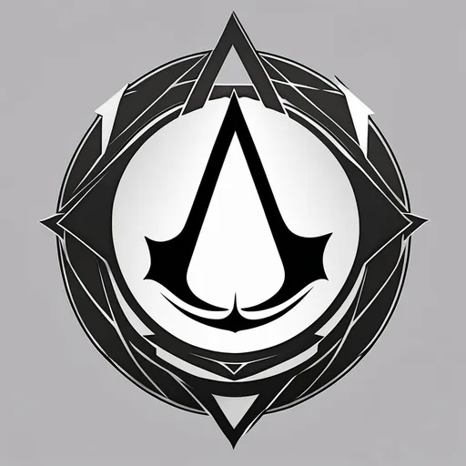 Prompt: All Assassin's Creed logos combined in one logo